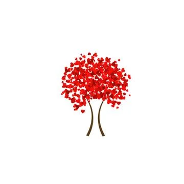 Heart tree Stock Illustration