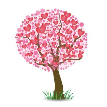 Heart tree Stock Illustration