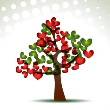 Heart tree Stock Illustration