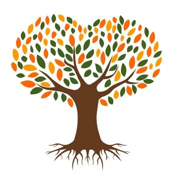 Heart tree vector illustration Stock Illustration