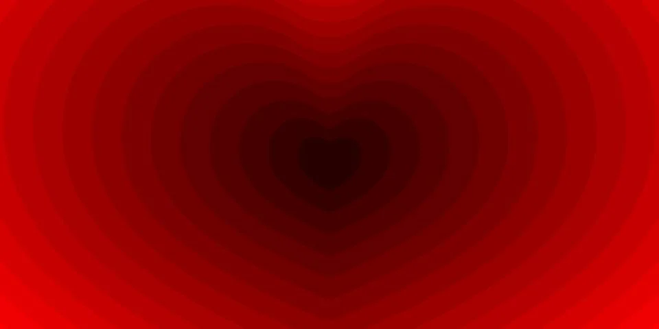 Heart tunnel background, vector romantic frame Stock Illustration