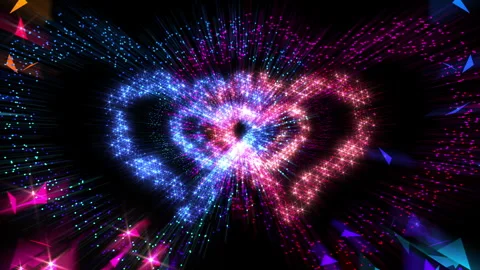 Heart tunnel Double 24 a2b Stock Footage 293931711