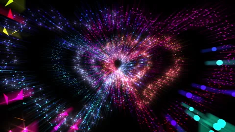 Heart tunnel Double 24 b2b 스톡 동영상 293936768