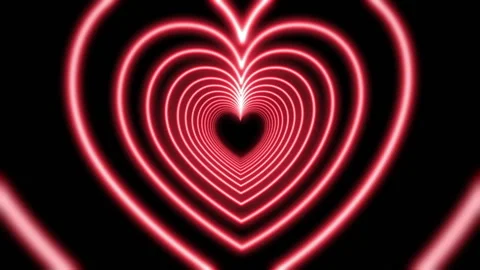 Heart tunnel vj background loop 库存影片 237222838
