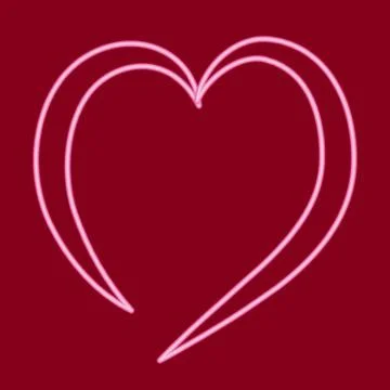 Heart of two halves. Stock Illustration