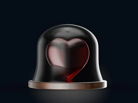 Heart under the dome Stock Illustration