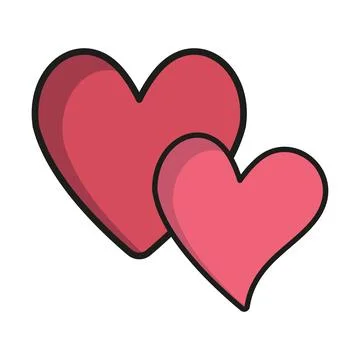Heart valentine day icon vector basic design simple and modern Stock Illustration