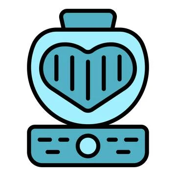 Heart valentine maker icon vector flat Illustrazione stock