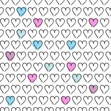 Heart valentine  vector background Stock Illustration