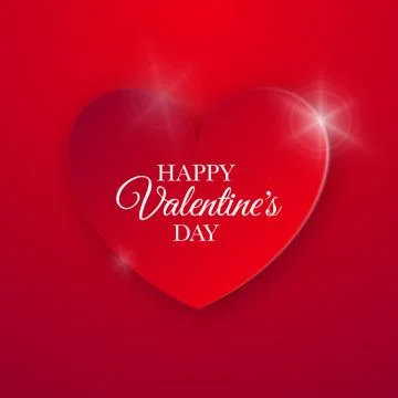 Heart for Valentines Day Background Stock Illustration