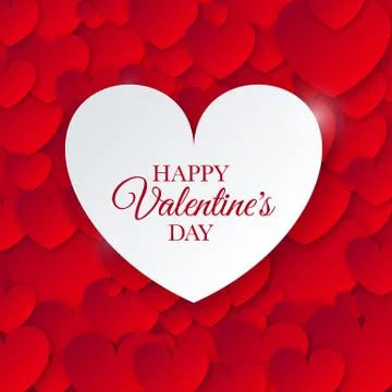 Heart for Valentines Day Background Stock Illustration