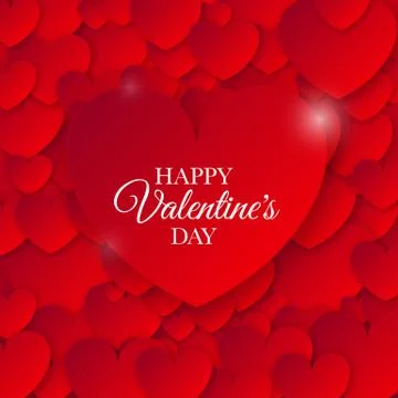 Heart for Valentines Day Background Stock Illustration