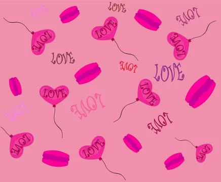 Heart valentines day background, vector Stock Illustration
