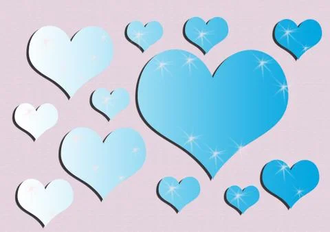 Heart. Valentine's day. Beautiful texture for the background. Love. Stock Illustration