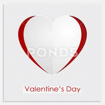 Heart Valentines Day Card Stock Illustration
