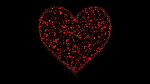 Heart for Valentines day concept Stock Footage