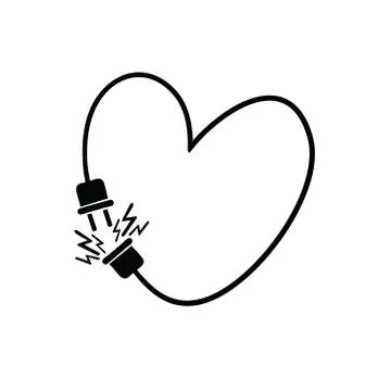 Heart for Valentine's day. Illustrazione stock