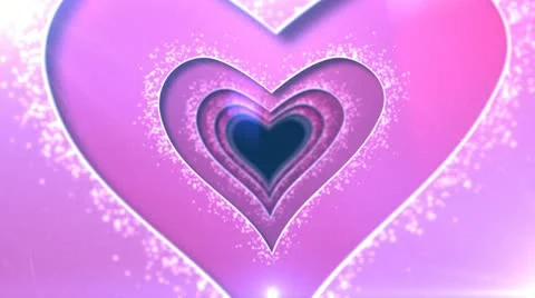 In to the heart Valentine's day Loop 60Fps HD Stock Footage 19250229