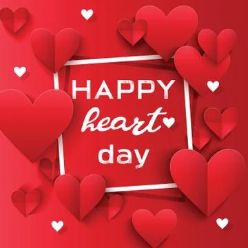 Heart on valentines day in love pattern vector lovely red sign on hearted Illustrazione stock