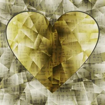 Heart, valentines. Stock Illustration
