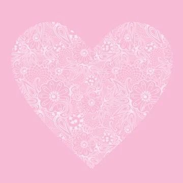 Heart, valentines. Stock Illustration