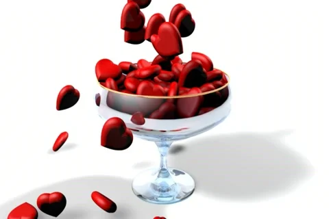 A heart is in a vase Stock Footage 10793821