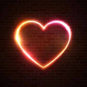 Heart vector background. Abstract electric design. Stock Illustration