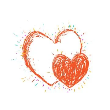 Heart vector drawing Stock-Illustration