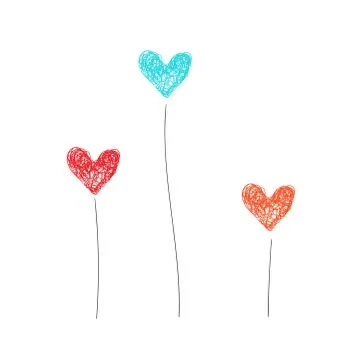 Heart vector drawing Illustration