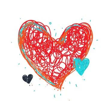 Heart vector drawing Stock-Illustration