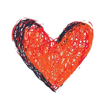 Heart vector drawing イラスト素材