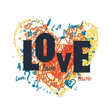 Heart vector drawing Stock-Illustration