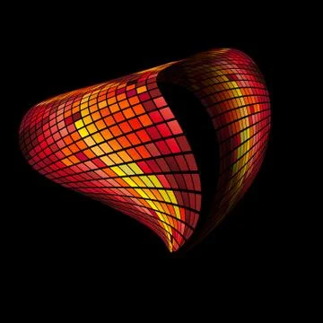 The heart vector fullcolor abstract background eps10 Illustrazione stock