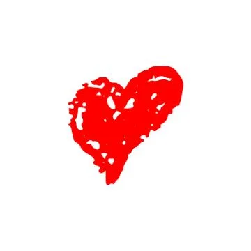Heart vector. Hand drawn icon. Stock Illustration