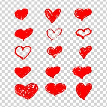 Heart vector. Hand drawn Stock Illustration