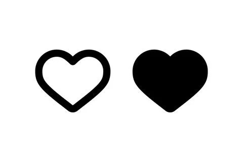 Heart. Vector icon design. Stock Illustration