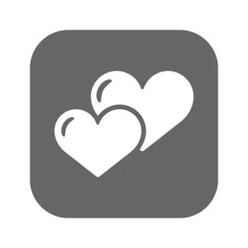 Heart vector icon, flat design best vector icon Stock Illustration