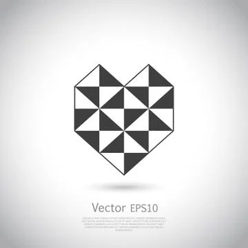 Heart - Vector icon Stock Illustration