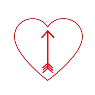 Heart vector icon Stock Illustration