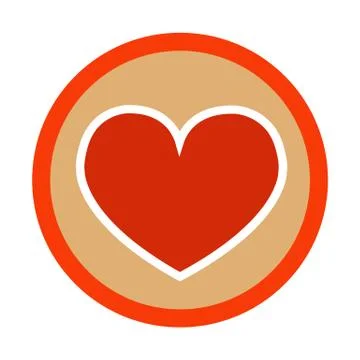 Heart vector icon Stock Illustration