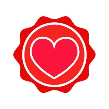 Heart vector icon Stock Illustration