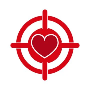 Heart vector icon Stock Illustration