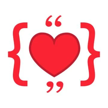Heart vector icon Stock Illustration