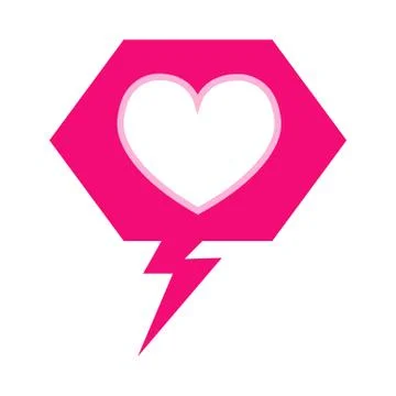 Heart vector icon Illustrazione stock