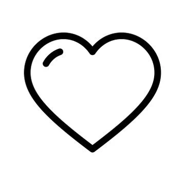 Heart vector icon Stock Illustration