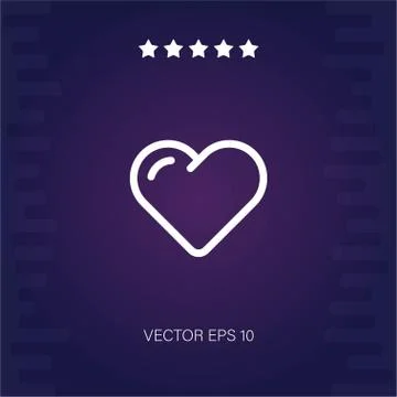 Heart vector icon Stock Illustration