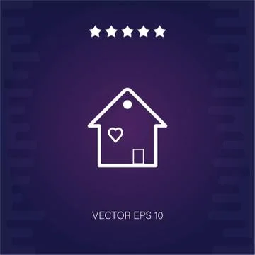 Heart vector icon Stock Illustration