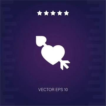 Heart vector icon Stock Illustration