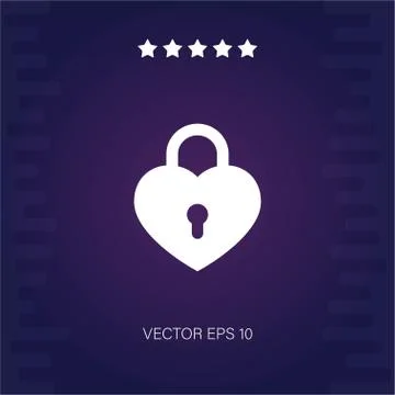 Heart vector icon Stock Illustration
