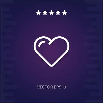 Heart vector icon Stock Illustration